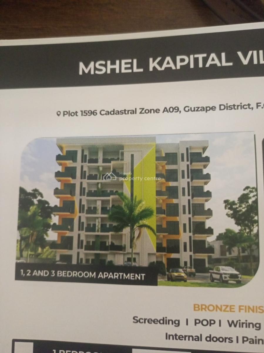 Off Plan One Bedroom Apartment, By H Medix, Guzape District, Abuja, Flat / Apartment for Sale