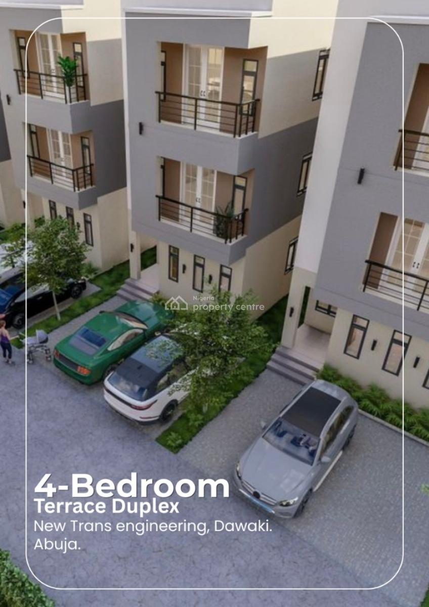 4 Bedroom Terraced Duplex, Gadawaki Abuja, Gwarinpa, Abuja, Detached Duplex for Sale