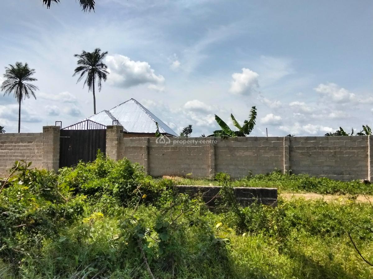 2 Plots of Land with Roofed Detached Bungalow, Siphon Road Rumuchiolu Eneka, Eneka, Port Harcourt, Rivers, Detached Bungalow for Sale