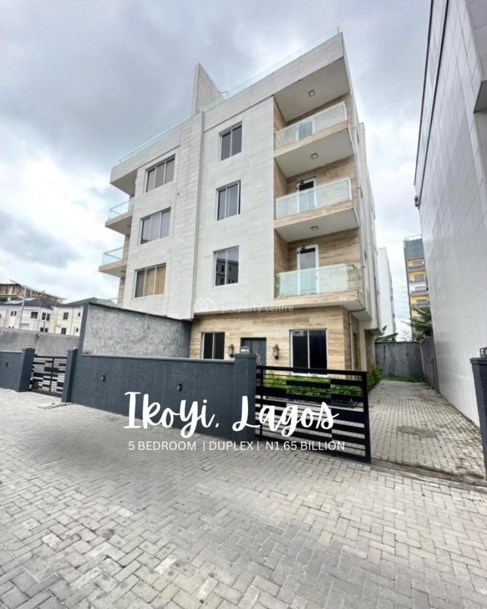Spacious 5 Bedroom Semi Detached Duplex with Bq & Rooftop Space, Ikoyi, Lagos, Semi-detached Duplex for Sale