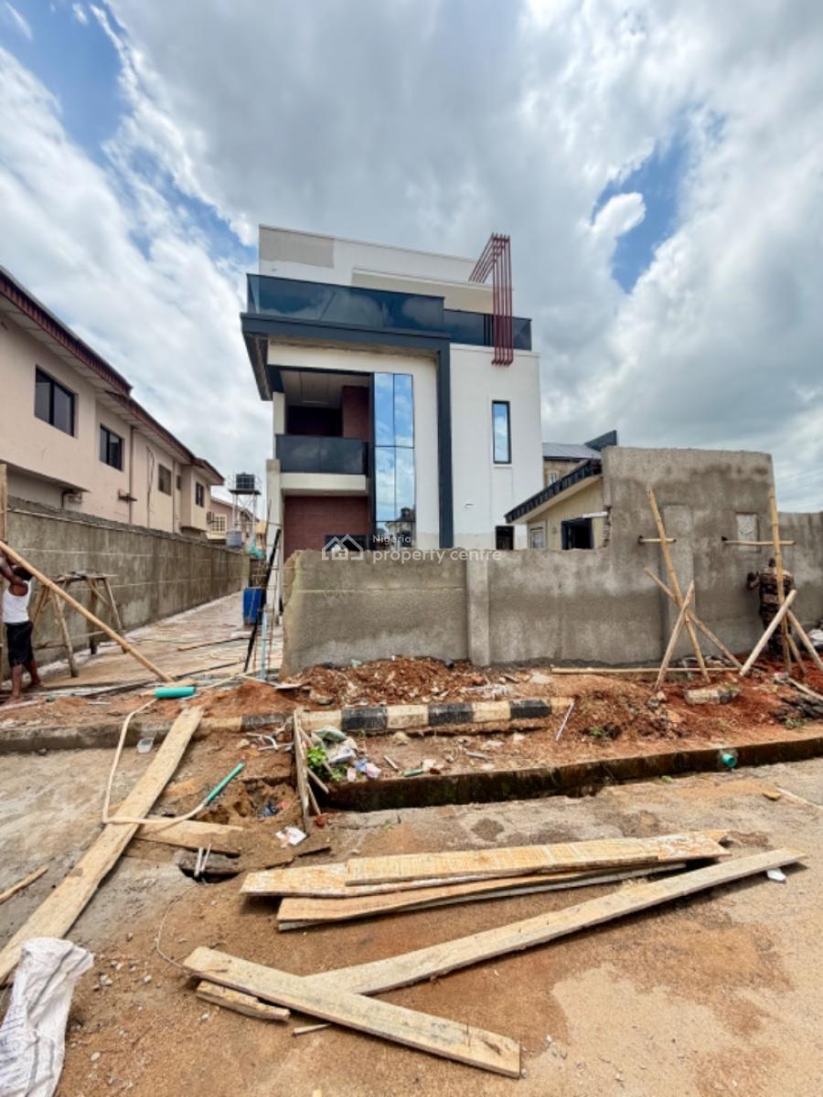 Contemporary 5 Bedroom Duplex with Swimming Pool and Security House, Gra Phase 1, Magodo, Lagos, Detached Duplex for Sale