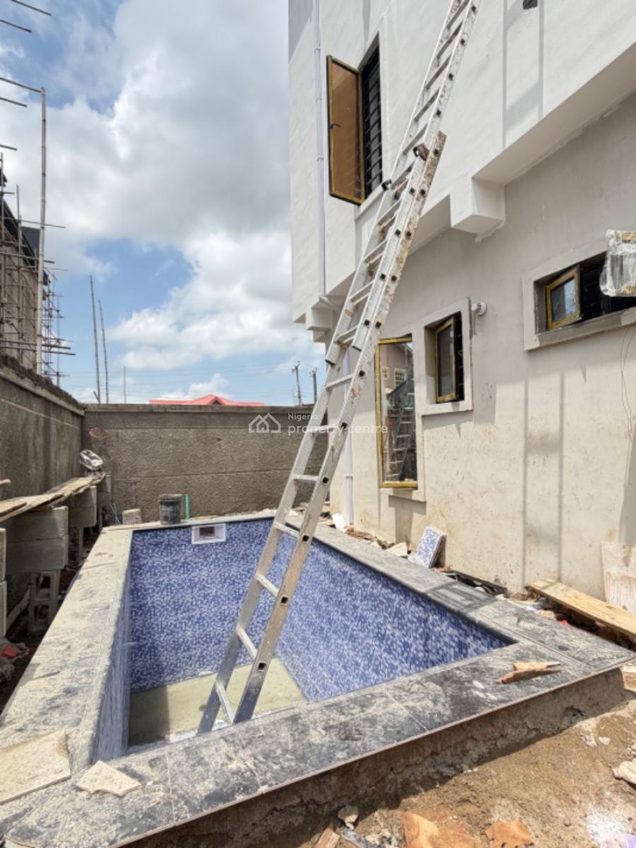 Contemporary 5 Bedroom Duplex with Swimming Pool and Security House, Gra Phase 1, Magodo, Lagos, Detached Duplex for Sale