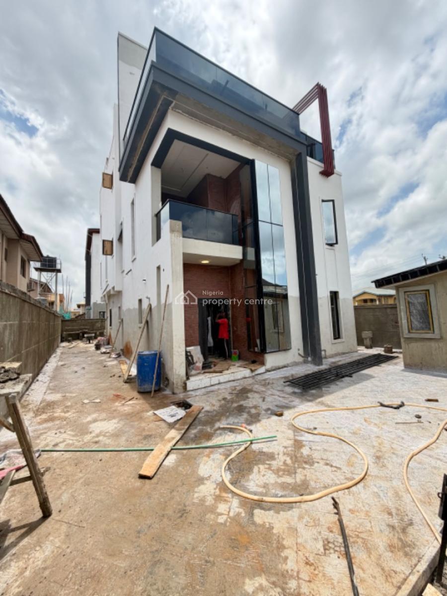 Contemporary 5 Bedroom Duplex with Swimming Pool and Security House, Gra Phase 1, Magodo, Lagos, Detached Duplex for Sale