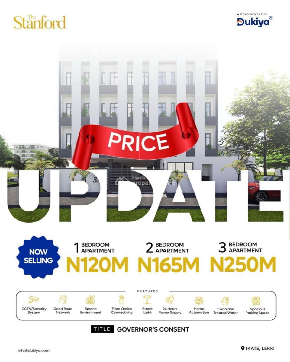 3 Bedroom Apartment with 15 Months Payment Plan, Ilasan-ikate, Lekki (just 1 Minute From Lekki-epe Expressway), Ikate, Lekki, Lagos, Flat / Apartment for Sale