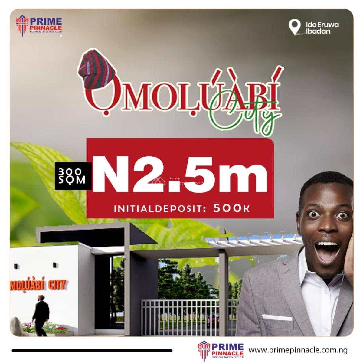 Affordable C of O Land in Ibadan 2.5m,  500k Deposit at Omoluabi City, Omoluwabi Estate, Ewura. Come with a Gate House, Ibadan, Oyo, Mixed-use Land for Sale