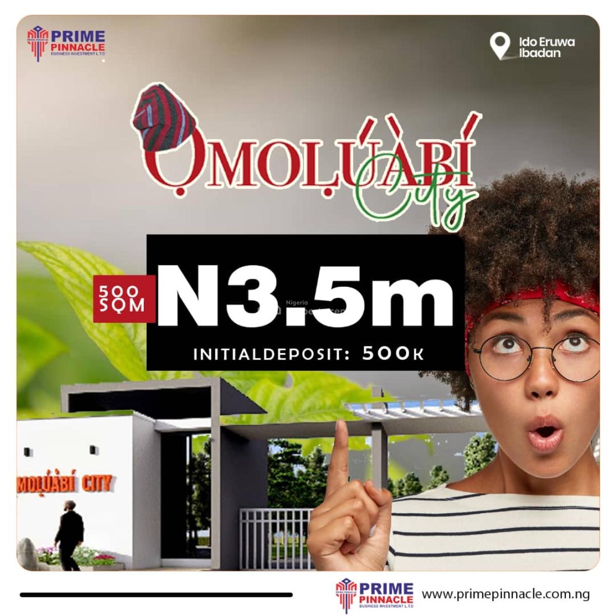 Affordable C of O Land in Ibadan 2.5m,  500k Deposit at Omoluabi City, Omoluwabi Estate, Ewura. Come with a Gate House, Ibadan, Oyo, Mixed-use Land for Sale