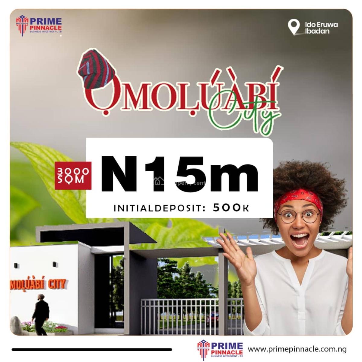 Affordable C of O Land in Ibadan 2.5m,  500k Deposit at Omoluabi City, Omoluwabi Estate, Ewura. Come with a Gate House, Ibadan, Oyo, Mixed-use Land for Sale