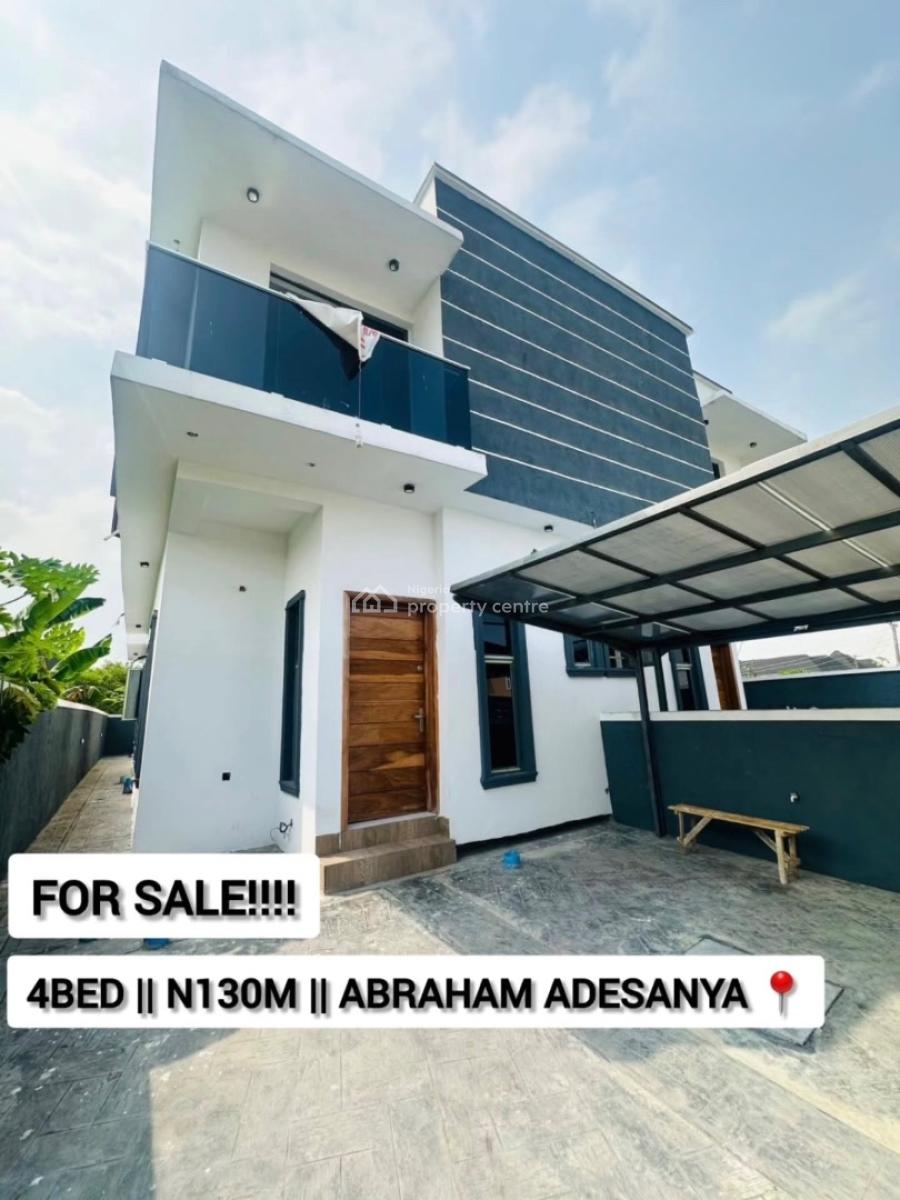 4 Bedroom Semi Detached Duplex with Bq, Abraham Adesanya, Ajah, Lagos, Semi-detached Duplex for Sale
