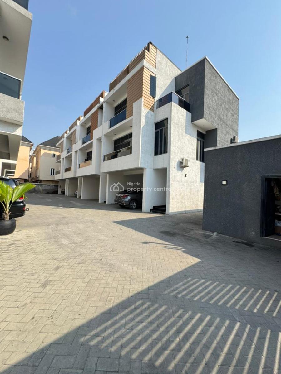 Luxury 4 Bedroom Terrace with Bq  Nt: 18m per Annum  Agency 10% Lega, Ikate, Lekki, Lagos, Terraced Duplex for Rent