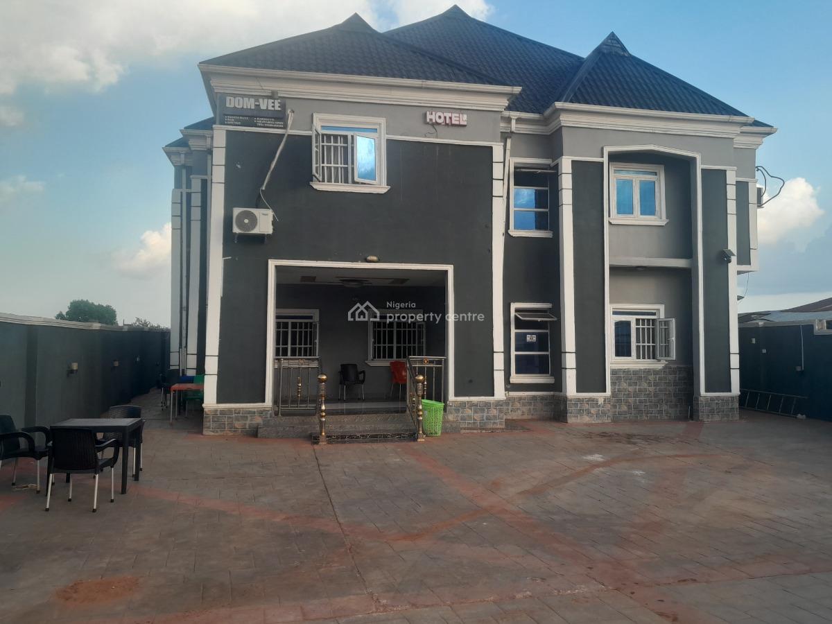 Fully Furnished New Hotel of 8masters Bedrooms 100ft By 200ft Land, Ever Busy 2+2 Junction, Along Aduwawa Road, Ikpoba Hill, Ramat Park, Benin, Oredo, Edo, Hotel / Guest House for Rent