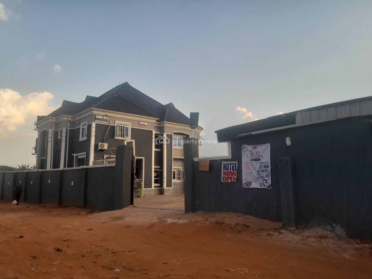 Fully Furnished New Hotel of 8masters Bedrooms 100ft By 200ft Land, Ever Busy 2+2 Junction, Along Aduwawa Road, Ikpoba Hill, Ramat Park, Benin, Oredo, Edo, Hotel / Guest House for Rent
