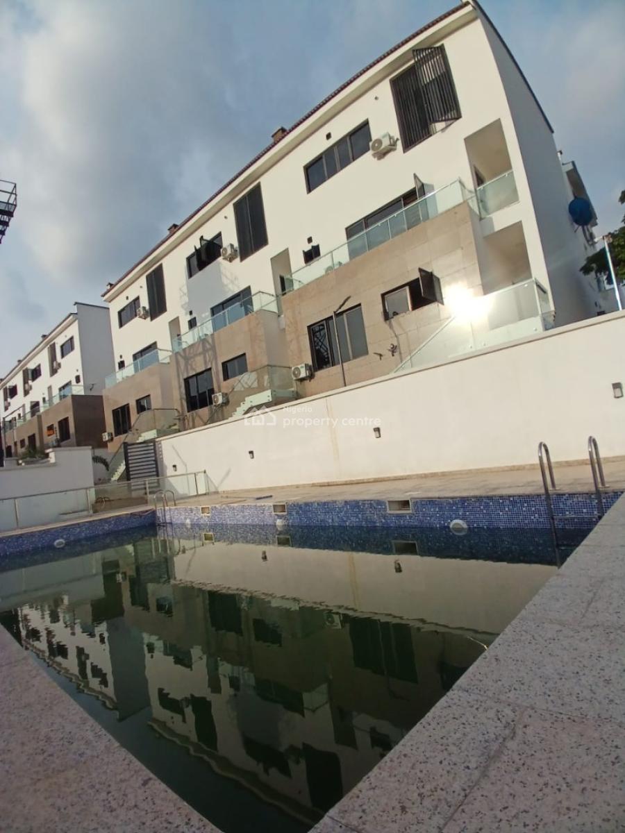 Beautifully Designed 3 Bedroom Terraced Duplex with 2 Rms Bq & Pool, Asokoro District, Abuja, Terraced Duplex for Rent