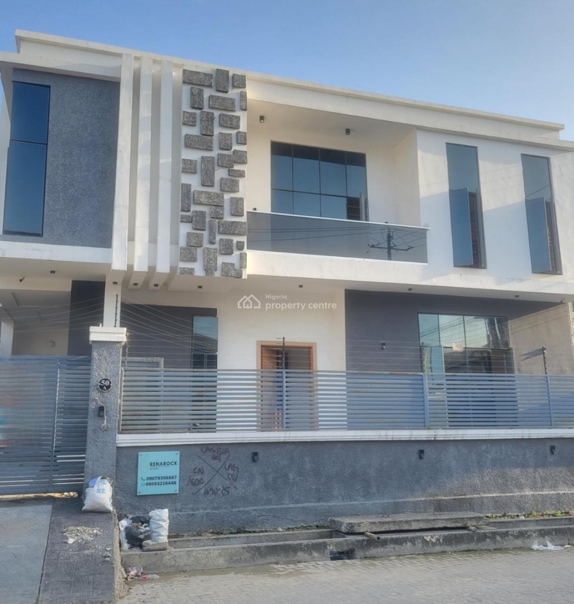 Spacious and Standard 5 Bedroom Fully Detached Duplex, Osapa London, Lekki, Lagos, Detached Duplex for Sale