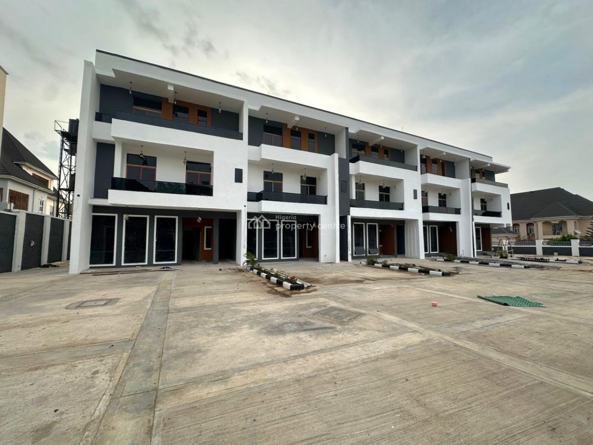 Newly Built 5 Units Standard 4-bedroom Terrace Duplex with Bq, Guzape District, Abuja, Terraced Duplex for Rent