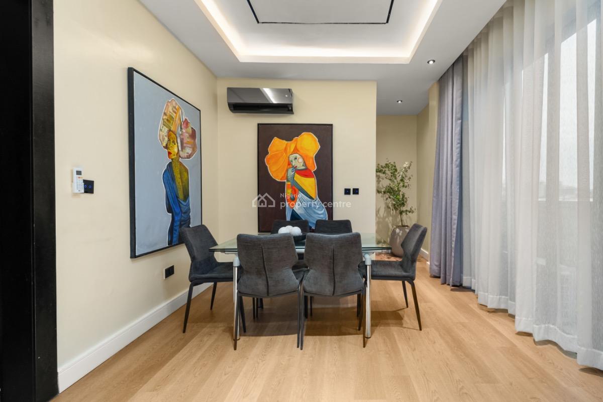 Aesthetically Detailed 3-bedroom Maisonette with Private Cinema, Lekki Phase 1, Lekki, Lagos, Flat / Apartment Short Let