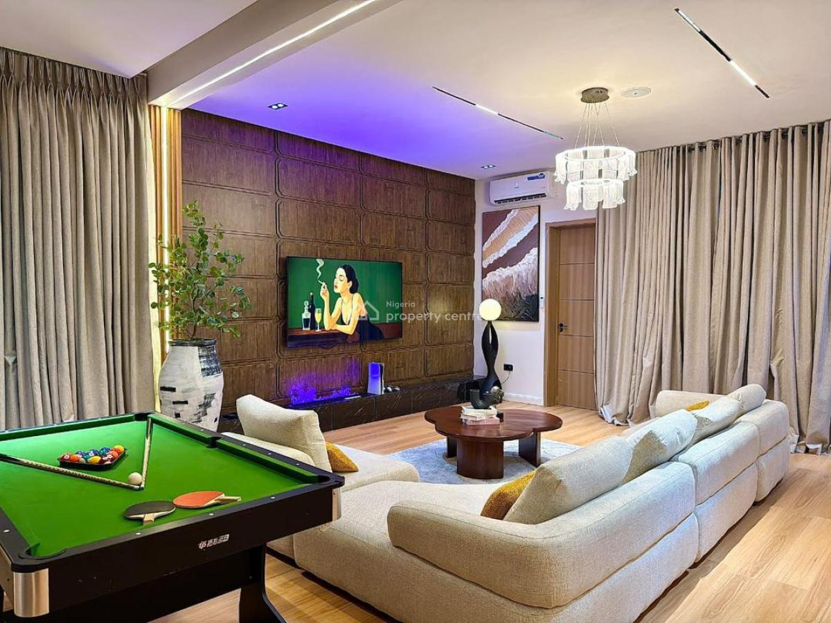 Brand New Luxury 1 Bedroom with 2 Balconies, Pool, Snooker Board,, Freedom Way, Lekki Phase 1, Lekki, Lagos, Flat / Apartment Short Let