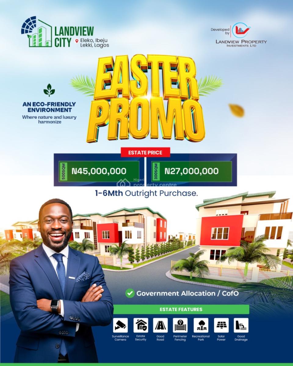 C of O Land in a Serene Developed Neighborhood, Eleko, Ibeju Lekki, Lagos, Mixed-use Land for Sale