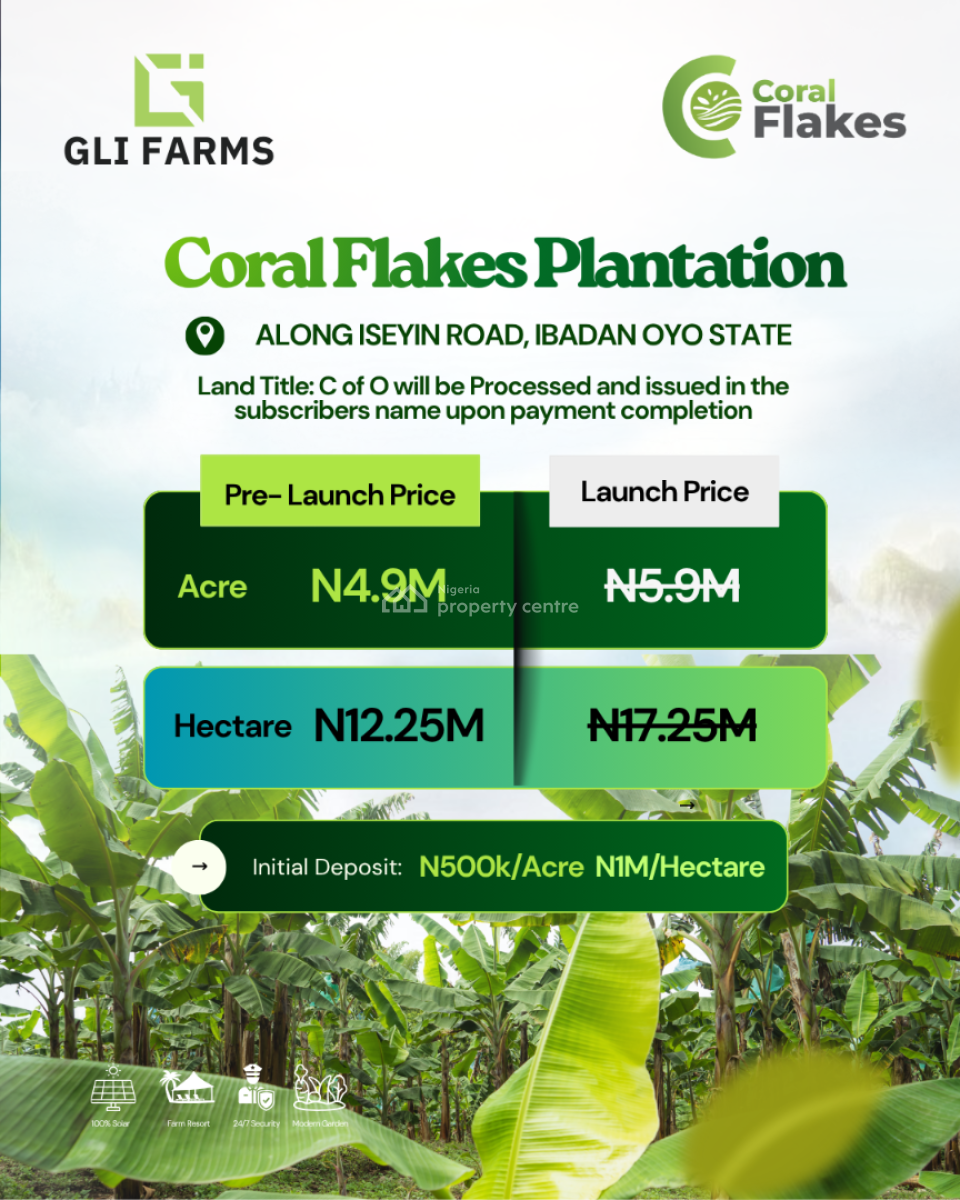 Farm Land Investment in a Strategic Location with High Returns, Iseyin Road, Ibadan, Oyo, Commercial Land for Sale