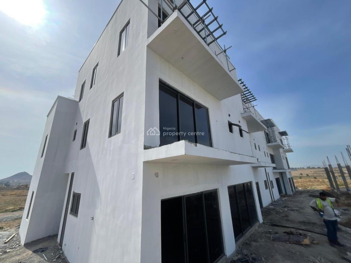 Excellently Finished 5 Bedroom Terrace with Morden Facilities, Airport Road Centenary City, Kuje, Abuja, House for Sale