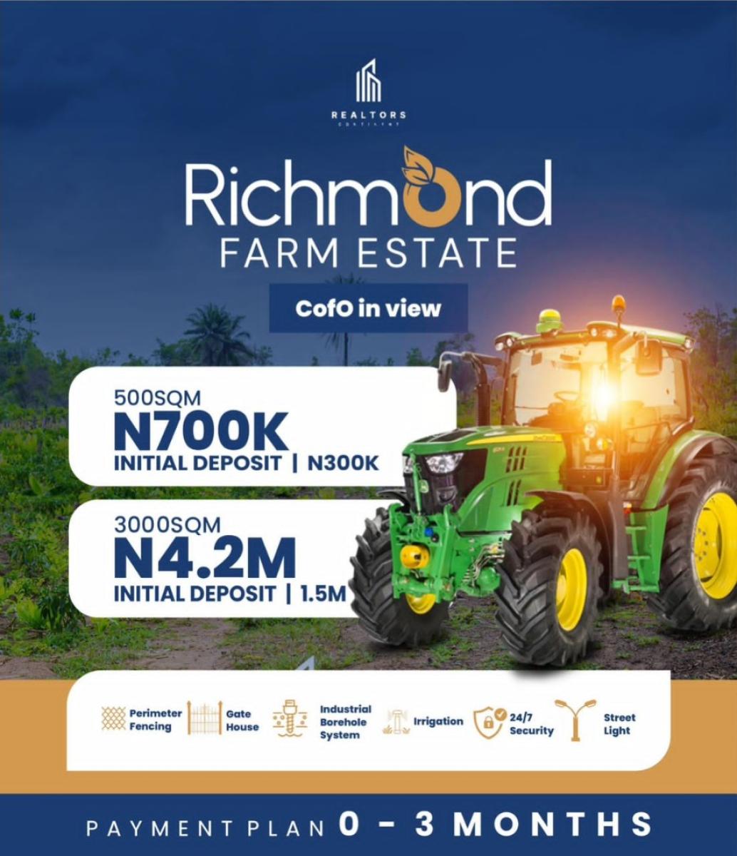 6 Plots of Land in a Serene Neighborhood, Richmond, Yewa North, Ogun, Commercial Land for Sale