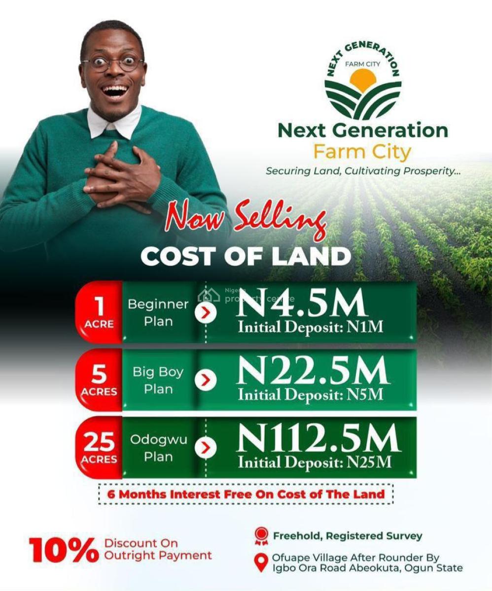 Planting Has Officially Commenced at Next Generation Farm City!, Ofuape Village, After Rounder Junction, Igbo Ora Road, Abeokuta, Ogun, Abeokuta South, Ogun, Commercial Land for Sale