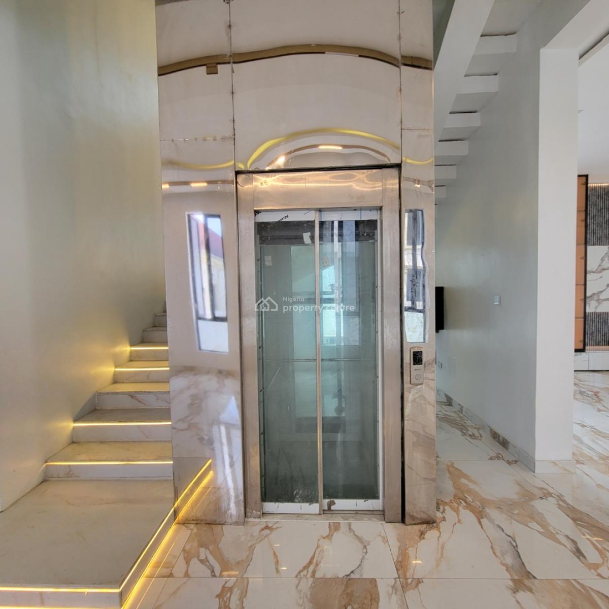 Excellent 5bedroom Duplex with a Bq,elevator,pool, Osapa, Lekki, Lagos, Detached Bungalow for Sale