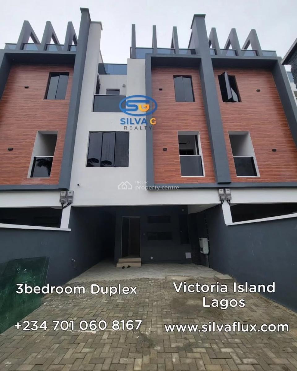 3bedroom Terrace Duplex in V.i Lagos, Victoria Island (vi), Lagos, Terraced Duplex for Rent