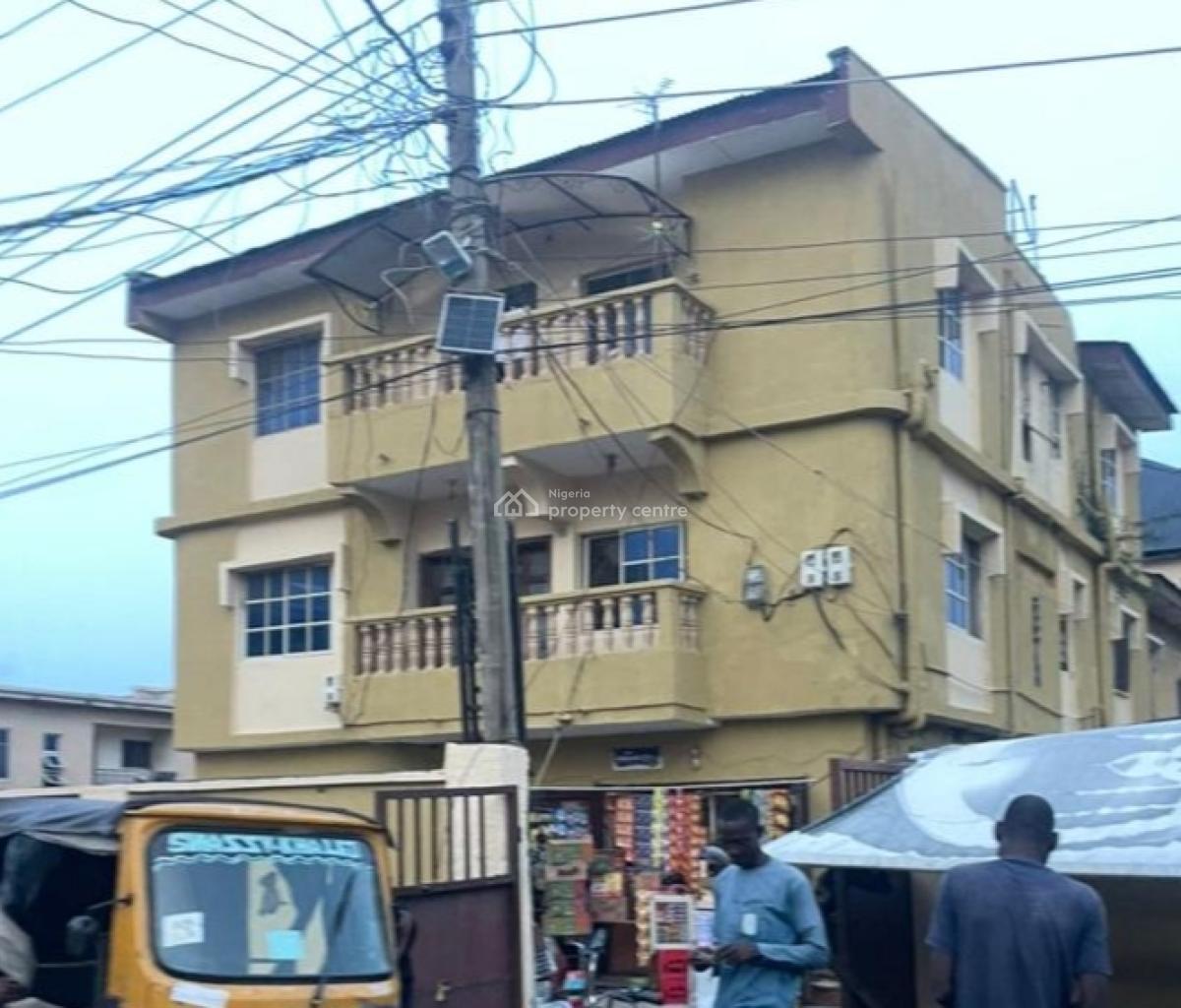 Block of 8 Flats with 3 Shops, Ojota, Lagos, Block of Flats for Sale