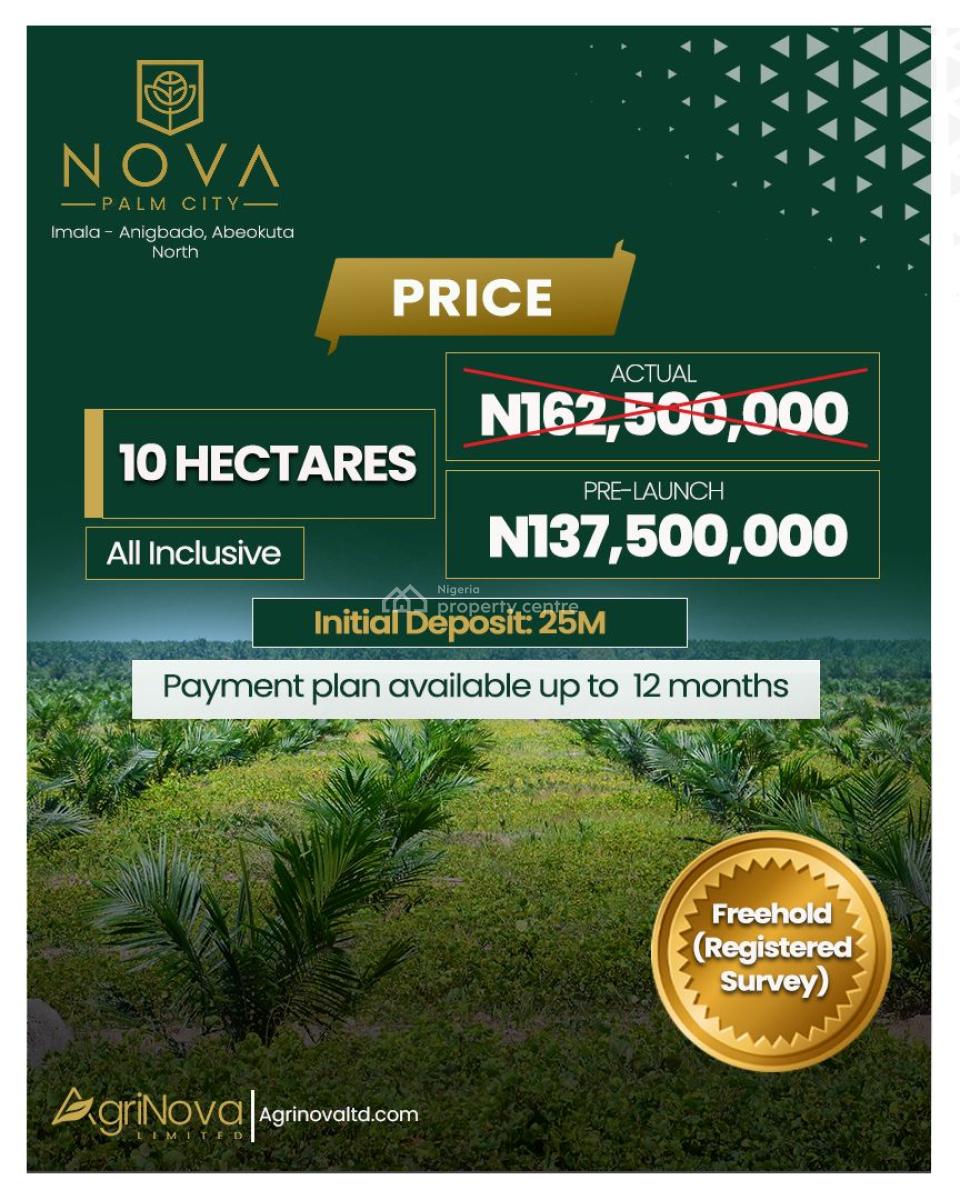 Nova Palm City_a Smarter Way to Build Real Wealth_, in Imala-anigbado, Abeokuta North Lga., Abeokuta North, Ogun, Commercial Land for Sale