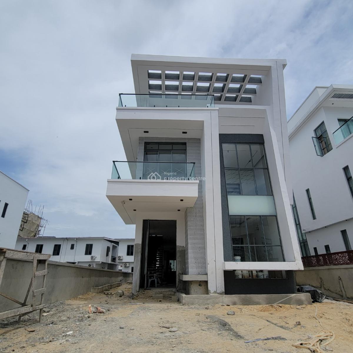 Excellent 5 Bedroom Duplex with a Bq and Pool,cinema, Osapa, Lekki, Lagos, House for Sale