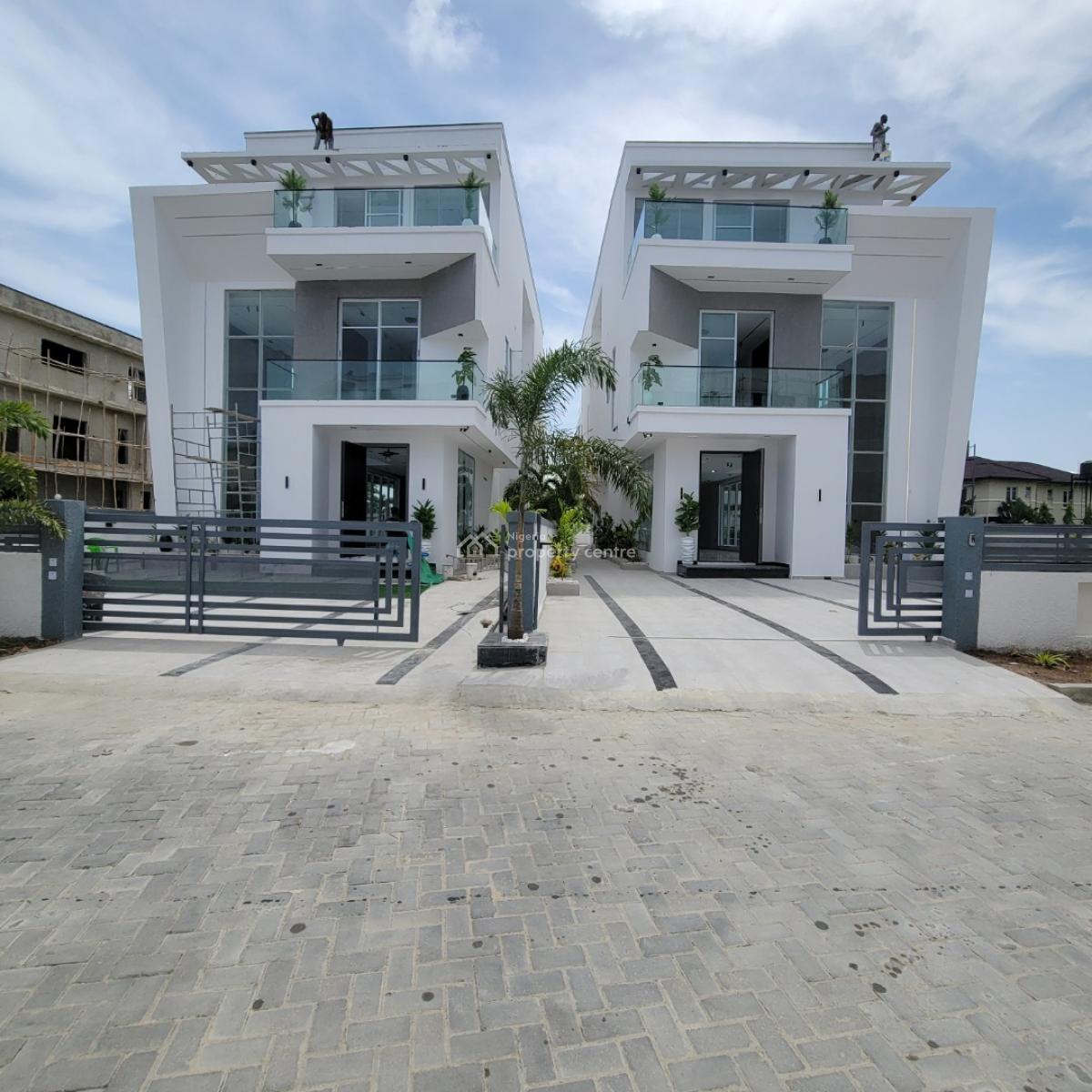 Beautiful 5 Bedroom Duplex with a Bq, Pool, Osapa, Lekki, Lagos, Detached Duplex for Sale