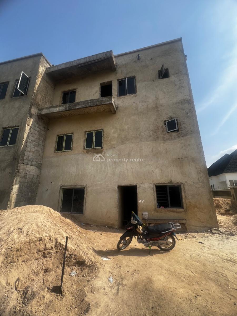 4 Bedroom Terrace Duplex Corner Piece Carcass, Off Linda Chalker Street, Guzape District, Abuja, Terraced Duplex for Sale
