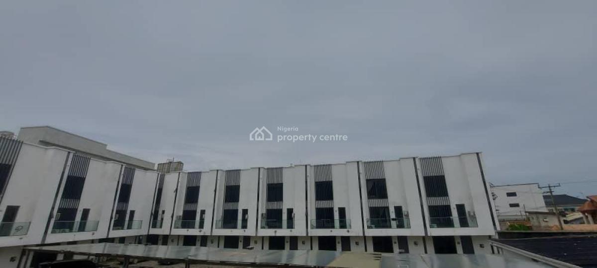 Luxury 4 Bedroom Terrace Duplex with Bq in Service Estate, Ashton Court, Ilasan, Lekki, Lagos, Terraced Duplex for Rent