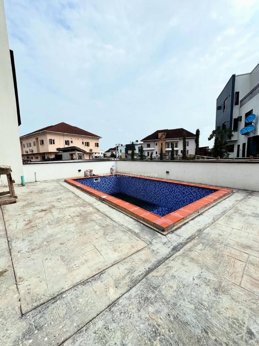 5 Bedroom Semi Detached Duplex with Pentfloor, Pool, Bq, Lakeview Park 1 Estate, Vgc, Lekki, Lagos, Semi-detached Duplex for Sale