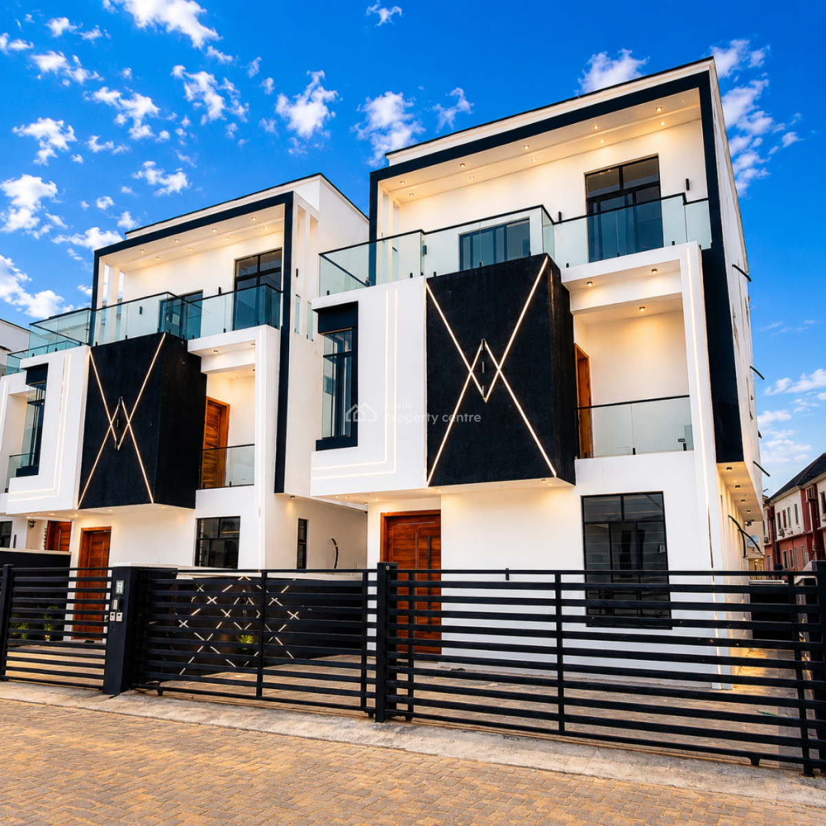 New 5 Bedroom Fully Detached Duplex with Bq on 2floors, Chevron, Lekki, Lagos, Detached Duplex for Sale