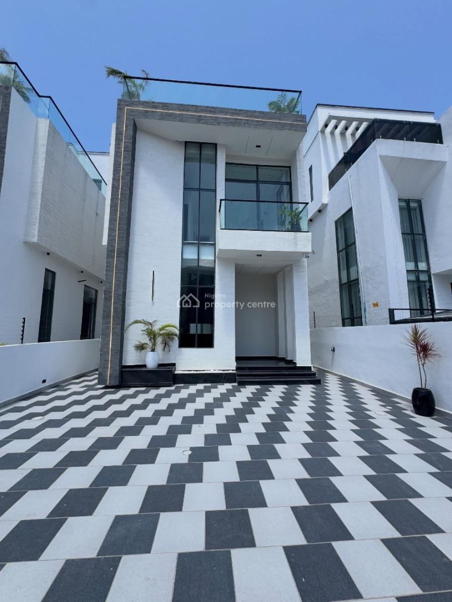 Massive 5 Bedroom Detached Duplex with Pool and Open Roof, Well Built Duplex Located in a Secured Estate, Osapa, Lekki, Lagos, Detached Duplex for Sale