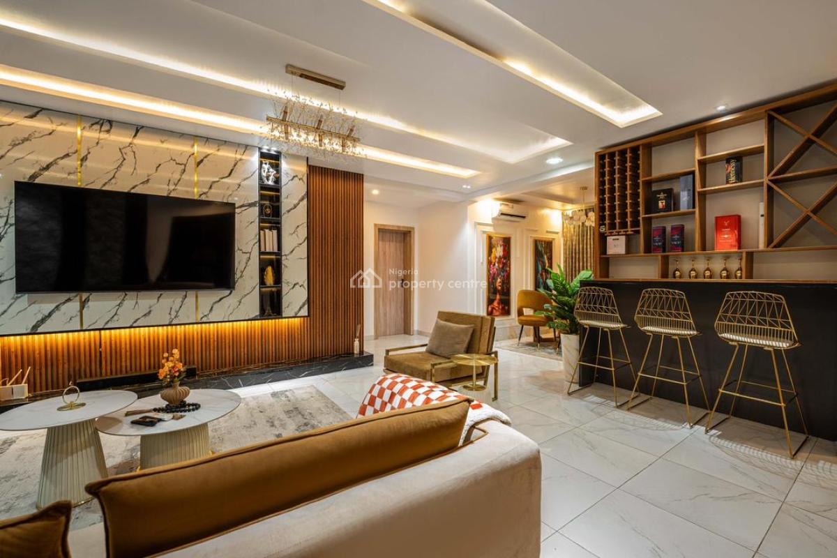 Luxury 2 Bedroom Apartment with Mini Wine Bar and Balconies, Ikate Lekki, Lekki, Lagos, Flat / Apartment Short Let