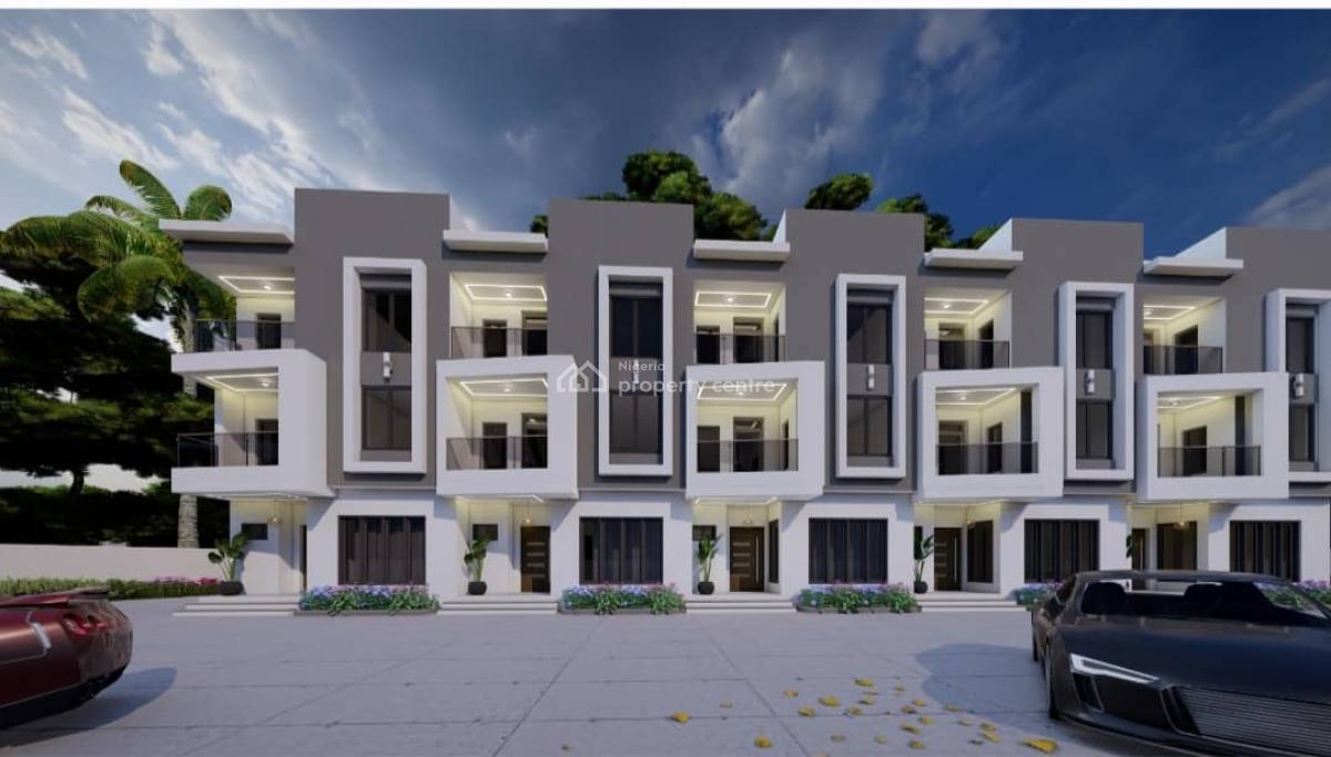 Luxury 4 Bedroom Terrace Duplex with Bq, By Aso Radio Gishiri Nicon Junction, Katampe (main), Katampe, Abuja, Terraced Duplex for Sale