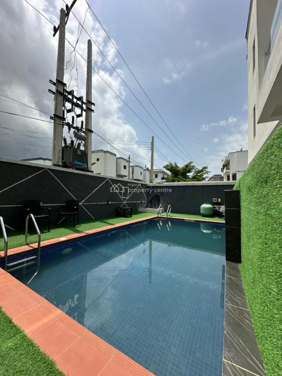 Newly Built 4 Bedroom Terraced with Bq, Pool and Cinema in a Gated Estate, Ikate, Lekki, Lagos, Terraced Duplex for Rent