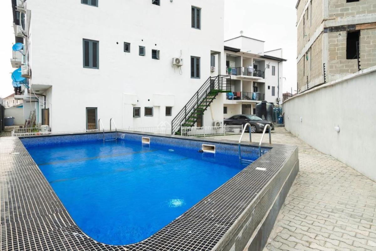 Fully Furnished 2-bedroom First-floor Apartment with Access to a Swimming Pool, Ikate, Ilasan, Lekki, Lagos, Flat / Apartment for Rent