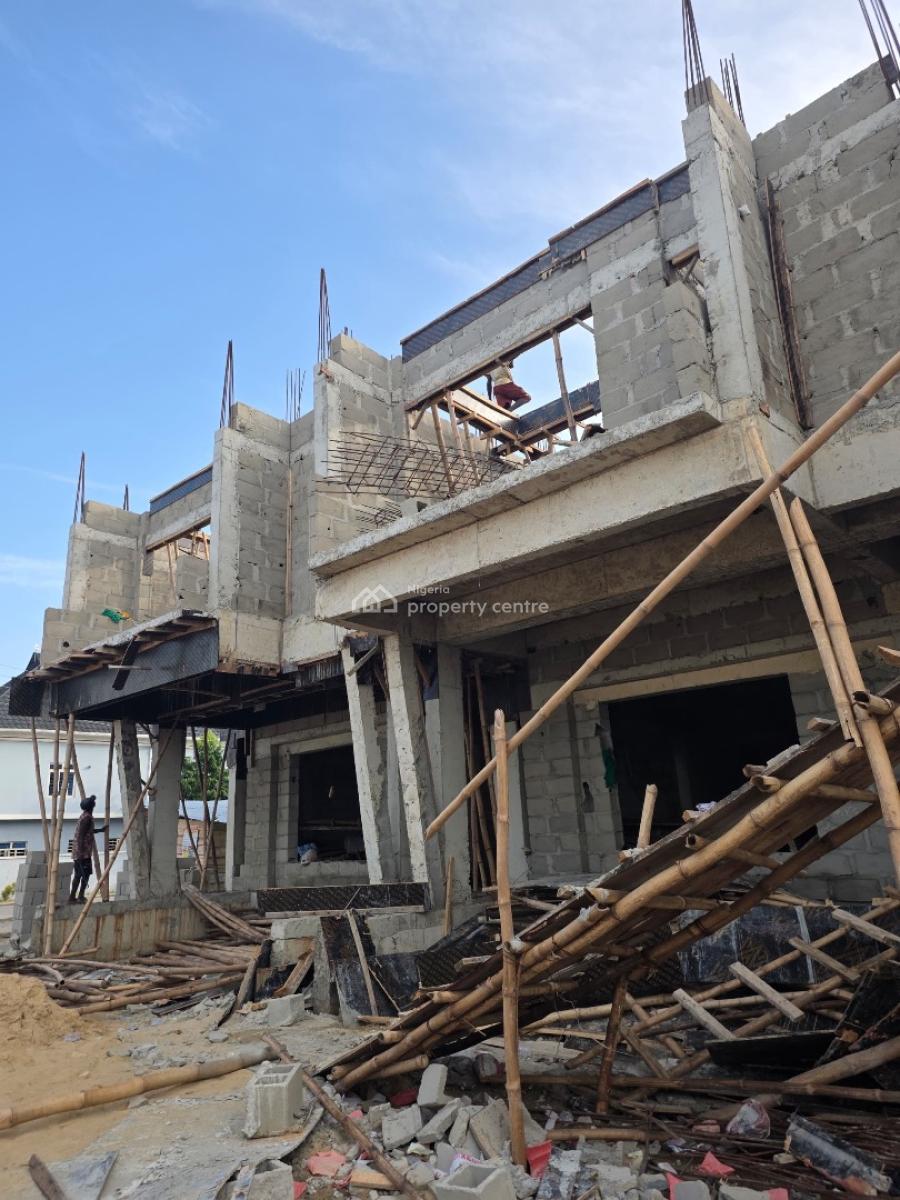 3 Bedroom Terrace with a Studio Apartment, Inside Atican Beachview Estate, Ajah, Lagos, Terraced Duplex for Sale