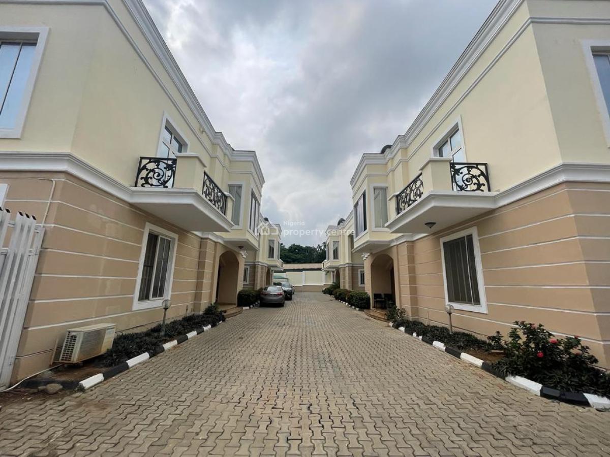 a Well-built Spacious & Serviced 4-bedroom Terrace Duplex + 1bq, Maitama District, Abuja, Terraced Duplex for Rent