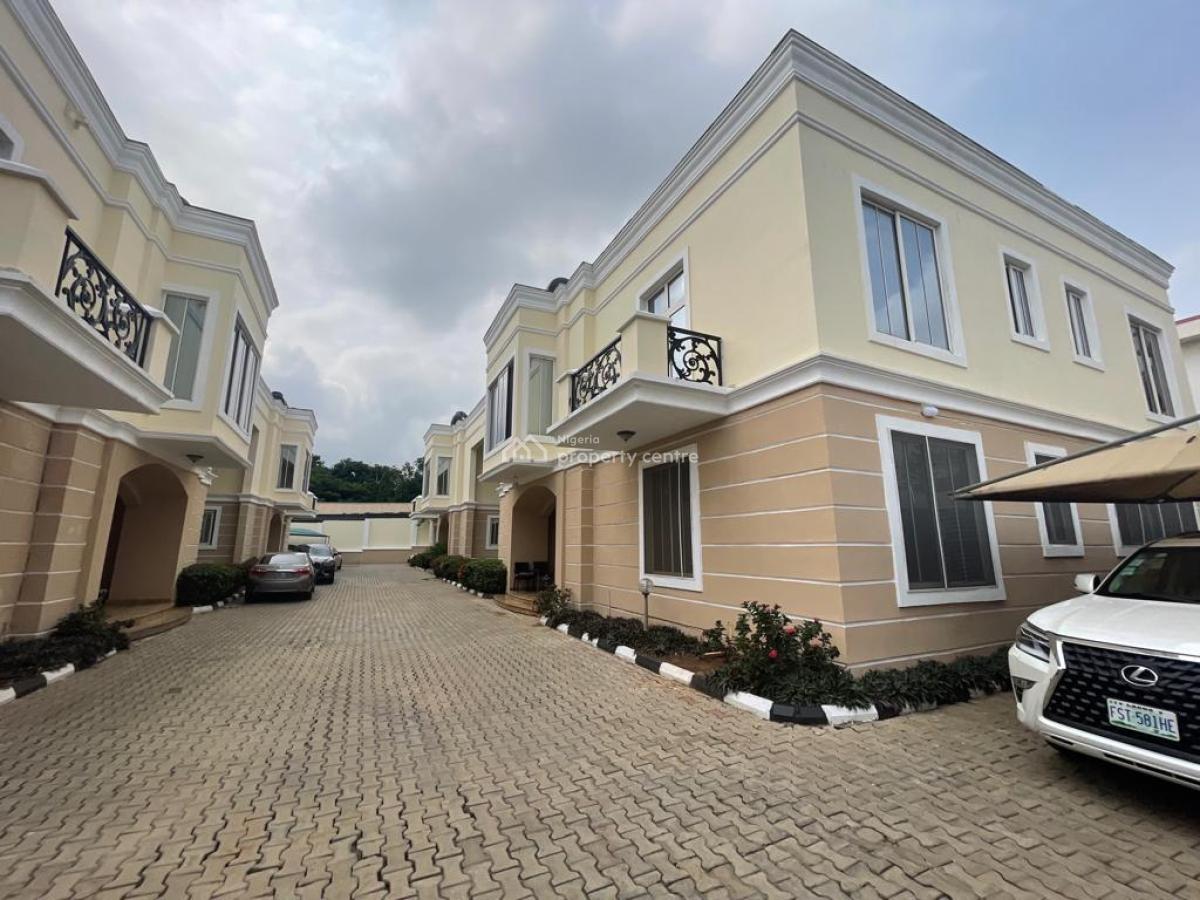 a Well-built Spacious & Serviced 4-bedroom Terrace Duplex + 1bq, Maitama District, Abuja, Terraced Duplex for Rent