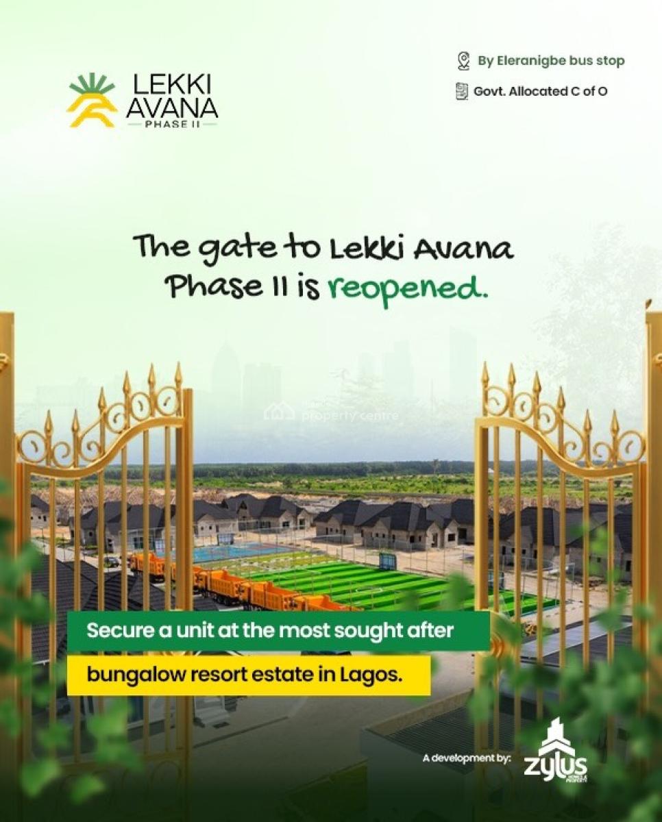 Hottest Luxury 4 Bedroom Bungalows in Ibeju Lekki Right Now, Lekki Avanna 2, Eleranigbe, Ibeju Lekki, Lagos, Detached Bungalow for Sale