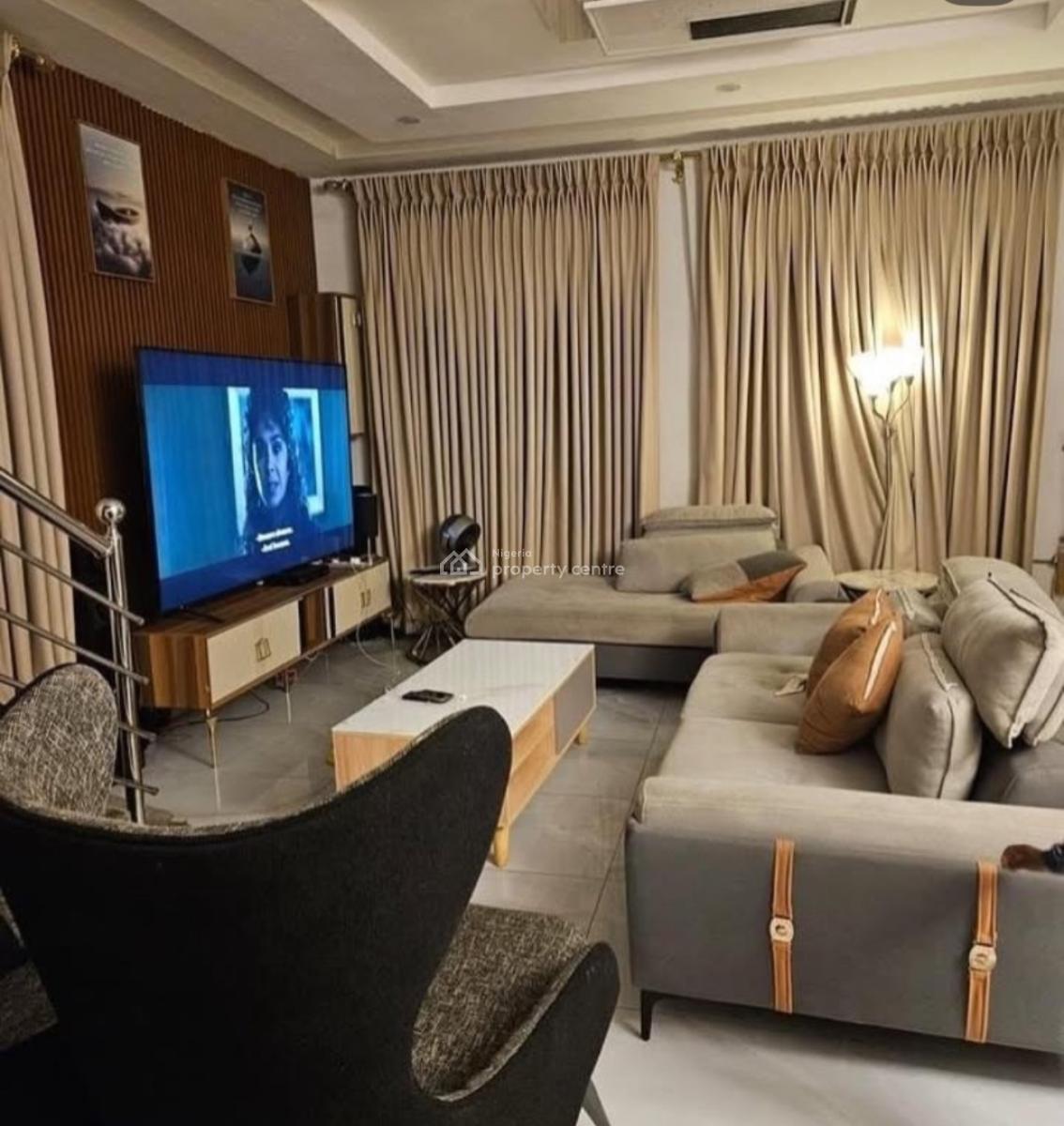 Furnished 5 Bedroom Fully Detached Duplex, Osapa, Lekki, Lagos, Detached Duplex for Rent