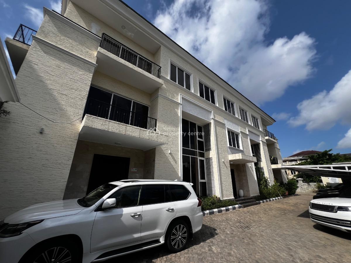 Luxury 4 Bedroom Terrace House with a Room Bq,swimming Pool, Banana Island, Ikoyi, Lagos, Terraced Duplex for Rent