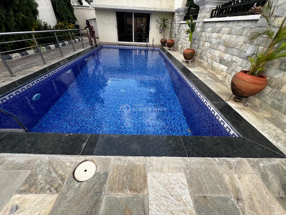 Luxury 4 Bedroom Terrace House with a Room Bq,swimming Pool, Banana Island, Ikoyi, Lagos, Terraced Duplex for Rent