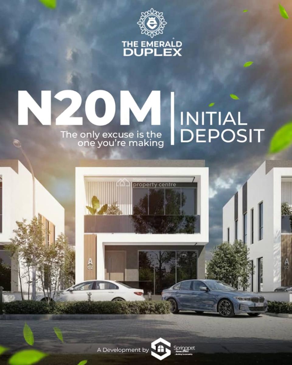 3/4 Bedeoom Emerald Luxury Homes with Bq, Ogombo, Ajah Lagos Nigeria, Ajah, Lagos, Detached Duplex for Sale