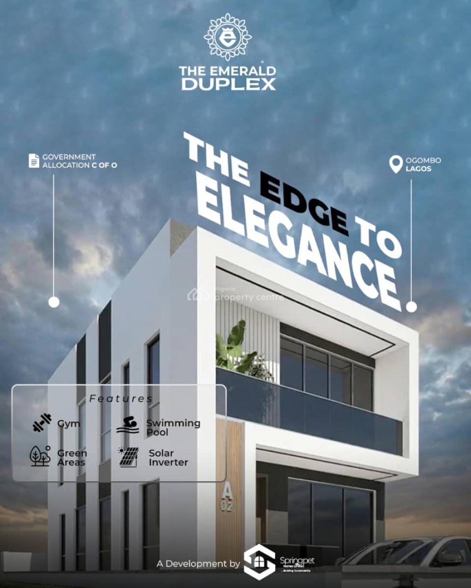 3/4 Bedeoom Emerald Luxury Homes with Bq, Ogombo, Ajah Lagos Nigeria, Ajah, Lagos, Detached Duplex for Sale