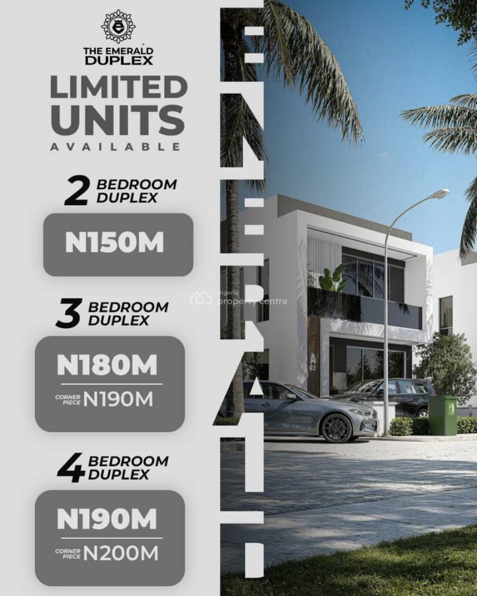3/4 Bedeoom Emerald Luxury Homes with Bq, Ogombo, Ajah Lagos Nigeria, Ajah, Lagos, Detached Duplex for Sale